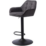 Unique Furniture Tamno siva barska stolica podesive visine Nolan – Cijene