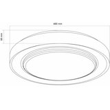  LED prigušiva plafonska svetiljka ZYGMUNT LED/72W/230V 3000-6000K + daljinski upravljač | Eponuda.com