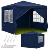 Lean Toys Vrtni paviljon, komercialni šotor s 4 stranskimi stenami, modra, 3x3 m | Shoptok.si