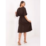 Italy Moda Dress-MI-SK-121008.84-dark brown | Shoptok.si