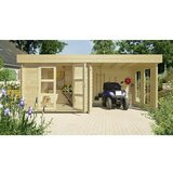 KIEHNHOLZ Vrtna hiška Esbjerg 483 (Zunanje dimenzije vključno s strešnim previsom (Š x G): 621 x 332 cm, Les, Rjava) | Shoptok.si