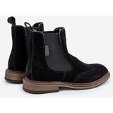 Big Star Suede Men's Ankle Boots Chelsea Black | shoptok.hr