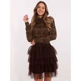 Och Bella Skirt-TW-SD-BI-0517.84-dark brown | Shoptok.si