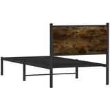 Metalni okvir kreveta s uzglavljem boja hrasta 90 x 200 cm | shoptok.hr