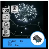 led spoljni niz lampica 100xLED/8 funkcija 3xAA 5,3 m IP44 hladno belo svetlo