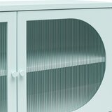 Støraa Svetlo modra kovinska vitrina 100x64x40 cm Luna – | Shoptok.si