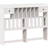  s regalom z knjige bez madraca bijeli 140x190cm borovina | shoptok.hr