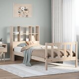 vidaXL Krevet s regalom za knjige bez madraca 90x190 cm od borovine Cijene