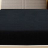  Plahte s gumicom od žerseja 2 kom crne 90 x 200 cm pamučne | shoptok.hr