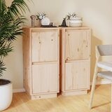 vidaXL Komode 2 kom 31,5 x 34 x 75 cm od masivne borovine Cijene