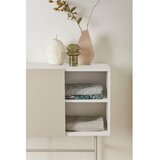 Teulat Bež/krem niska komoda s kliznim vratima 140x91 cm Nube – | shoptok.hr