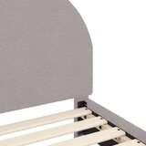  Krevet za djecu s uzglavljem Svjetlosiva 80 x 200 cm Bouclé | shoptok.hr