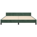  Okvir za krevet s uzglavljem tamnozeleni 160x200 cm baršunasti | shoptok.hr