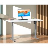 MID.YOU Pisalna Miza E-lona, Bela, Srebrna, 110x50cm | Shoptok.si