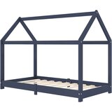 Furnova Otroški posteljni okvir siv iz trdne borovine 80x160 cm, (21918632) | Shoptok.si