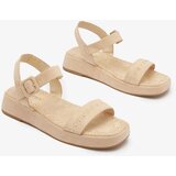 Resti Beige women's sandals with rhinestones Franssia - Footwear | shoptok.hr