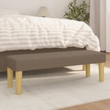  Klupa smeđesivi 100x30x30 cm od tkanine | Eponuda.com