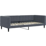 vidaXL Dnevna postelja z vzmetnico temno siva 100x200 cm žamet | Shoptok.si