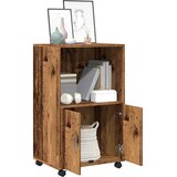 Ormarić s kotačima boja staro drva 55x40x91cm konstruirano drvo | shoptok.hr