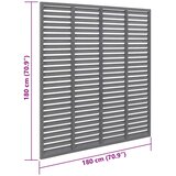  Rešetkasta ograda od WPC-a 180 x 180 cm siva | shoptok.hr