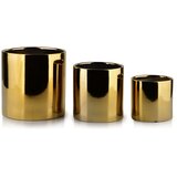 Mondex Neva Gold Set 3 cvetličnih lončkov XH: 14Xh15 L: 11,5Xh11,5 M: 8,5Xh8,5Cm, (21244572) Cene