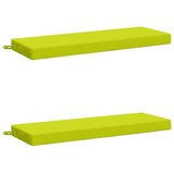  Jastučići za klupe - 2 dijela SOEST 2 kom. 100% poliester - Svjetlozelena 120 x 40 x 8 cm Poliester | shoptok.hr