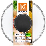 KADAX stekleni pokrov 18 cm univerzalni toplotno odporen pokrov za lonce in ponev, (5000355991) Cene