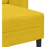 SOFA 2-sjed s ležaljkom u obliku slova L žuti 125 cm baršun | Eponuda.ba