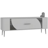 Hanah home tv polica Retrop2 white silver | ePonuda.com