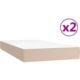  box spring s madracem cappuccino 200x200cm umjetna koža | shoptok.hr