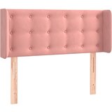 Maison Chic posteljno vzglavje - vzglavna omarica - nočna omarica z ušesi roza 103x16x78/88 cm žamet, (21708081) Cene
