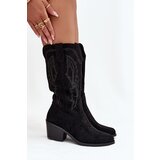VINCEZA Women's Cowboy Boots Heeled Insulated | Shoptok.si