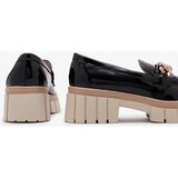 Resti Lacquered women's moccasins in black Aquan- Footwear | ePonuda.com