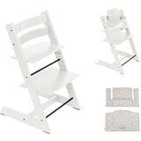 Stokke dječja stolica tripp trapp® 3u1 bundle white + jastuk classic star silver | shoptok.hr