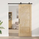 vidaXL Drsna vrata s kompletom strojne opreme 'ORKDAL'Trden bor | Shoptok.si