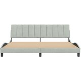  Okvir za krevet bez madraca Hanko svjetlosivi 200 x 200 cm baršunasti | shoptok.hr