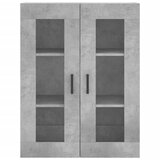  Visoka komoda siva betona 69,5x34x180 cm od konstruiranog drva Slike