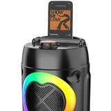 Tracer Powervox P1 TWS BT Bluetooth karaoke zvučnik 20 W, RGB – crni | shoptok.hr