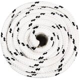 Pleteni brodski konop bijeli 18 mm x 25 m poliesterski | shoptok.hr