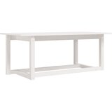 Maison Chic Klubska mizica - kavna mizica - Nizka mizica bela 110x55x45 trdna borovina, (21754745) | Shoptok.si