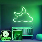 Opviq good night - medium - green green decorative wall led lighting Cene