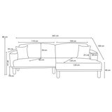 Atelier Del Sofa ugaona garnitura Rens Left Grey | ePonuda.com