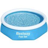 Bestway bazen na napuhavanje Fast Set okrugli 244 x 61 cm 57265 | shoptok.hr