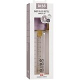 Bibs Baby Glass Bottle 225 ml steklenička za dojenčke Mauve 225 ml | Shoptok.si