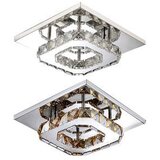 Toolight stropna svjetiljka kristalna kvadratna glamour stropna s 8W APP405-C APP406-C | shoptok.hr