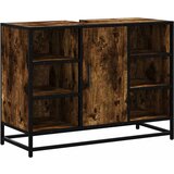 Maison Chic Kopalniška omarica za umivalnik - Umivalniška omarica dim. hrast 80x33x60 cm inž. les, (21758929) Cene