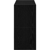 vidaXL Regal za čevlje 2 kosa zložljiva črn hrast 60x30x30,5 cm | Shoptok.si