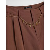 Sinsay Wide leg hlače s viskozom i ukrasnim lančićem | shoptok.hr