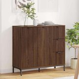 vidaXL Kreveta Smeđi hrast 89,5 x 33 x 82 cm Konstruirano drvo u
