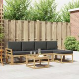  Set vanjskih sofa 6 kom. Bijela i antracit 59 x 59 x 37 cm | shoptok.hr